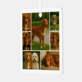 Ornement En Métal 8 Photo personnalisée Collage personnalisé (Avant gauche)