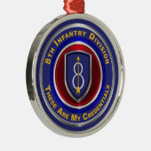 Ornement En Métal 8e division d'infanterie Garde Noël (Droite)