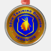 Ornement En Métal 98e Division de l'instruction Noël (Devant)