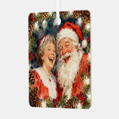 Ornement En Métal A Cute Mr and Mrs Claus Holiday Poem Personalized (Avant gauche)