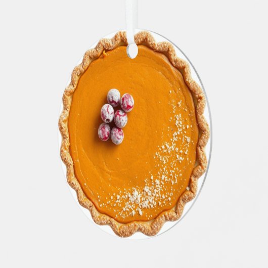 Ornement En Métal A Funny Pumpkin Pie Flirty Pun | Christmas (Avant gauche)