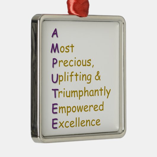 ORNEMENT EN MÉTAL A.M.P.U.T.E.E. (Droite)