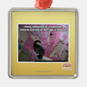 Ornement En Métal A vaincu le rose redouté