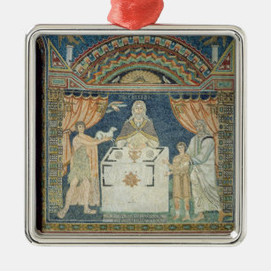 Ornement En Métal Abraham, Isaac et Melchisedech