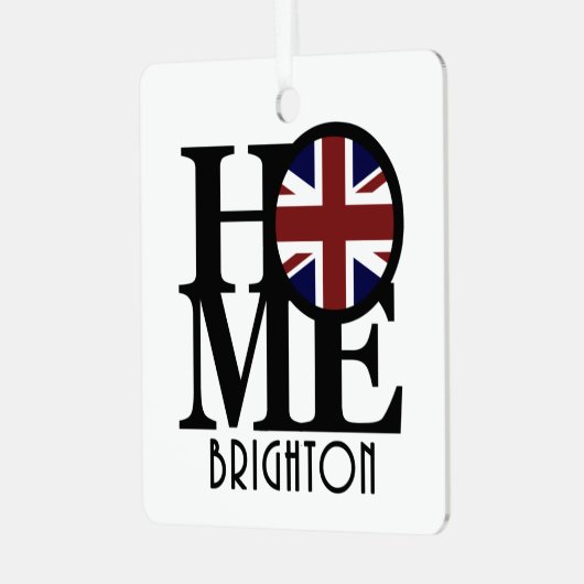 Ornement En Métal ACCUEIL Brighton Angleterre (Avant gauche)