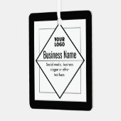 Ornement En Métal Add Your Logo Customizable Template (Avant gauche)