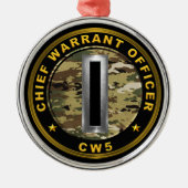 Ornement En Métal Adjudant-chef Cinq-CW5 (Devant)
