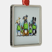 Ornement En Métal Adopter des chiens d'abri Tee - shirts verts pense (Droite)