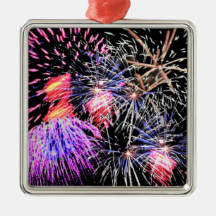 Ornement En Métal Affichage Fireworks