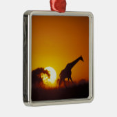 Ornement En Métal Afrique, Botswana, Parc national de Chobe, Giraffe (Droite)