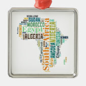 Ornement En Métal Afrique Word Art (Devant)