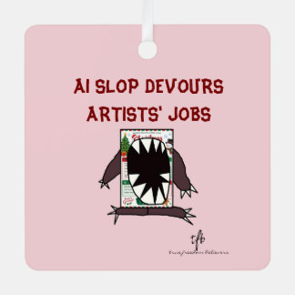 Ornement En Métal AI Slop Dévore les Emplois des Artistes Noël II