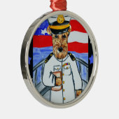 ORNEMENT EN MÉTAL AIREDALE TERRIER (Droite)