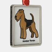 Ornement En Métal airedale terrier (Droite)