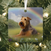 Airedale Terrier Rainbow Bridge Memorial Personnal