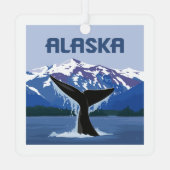 Ornement En Métal Alaska | Baleine (Verso)