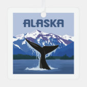 Ornement En Métal Alaska | Baleine (Recto)