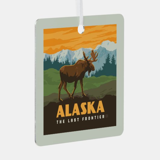 Ornement En Métal Alaska | Oie frontière (Avant droite)