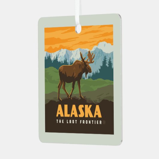 Ornement En Métal Alaska | Oie frontière (Avant gauche)