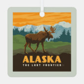 Ornement En Métal Alaska | Oie frontière (Verso)