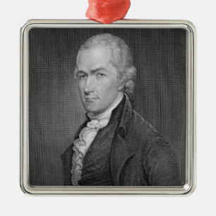 Ornement En Métal Alexander Hamilton (1757-1804) gravé par John