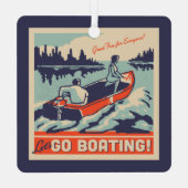 Ornement En Métal Allons en bateau (Verso)