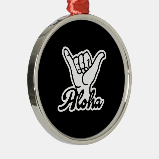 Ornement En Métal Aloha Shaka Main, Hang Loose signe (Droite)