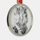 Ornement En Métal Alphonse Mucha JOB ISOGS (Droite)