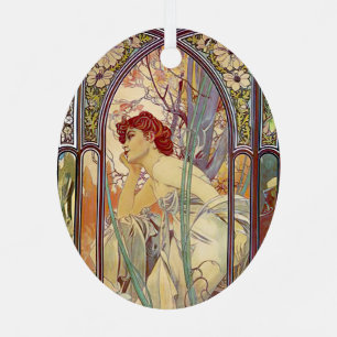 Ornement En Métal Alphonse Mucha - Les temps de la journée Mug