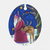 ORNEMENT EN MÉTAL ANCIEN MONDE BELSNICKLE & HUNGRY REINDEER, NOËL (Verso)