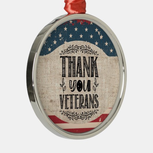 Ornement En Métal Anciens combattants Merci (Droite)