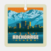 Ornement En Métal Ancrage, Alaska (Verso)