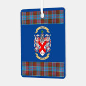 Ornement En Métal Anderson Crest avec Anderson Tartan* (Avant gauche)