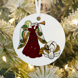 Ornement En Métal Ange de vacances