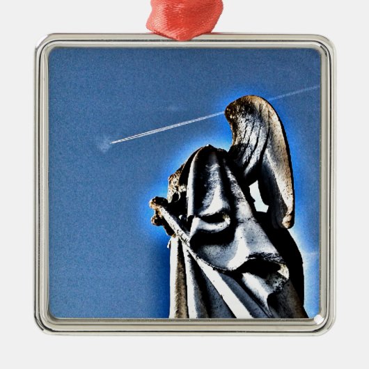 Ornement En Métal Ange et traînée de condensation (Devant)