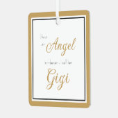 Ornement En Métal Angel au ciel Photo commémorative Gigi (Avant gauche)