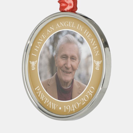 Ornement En Métal Angel dans le Ciel Pawpaw Photo (Gauche)