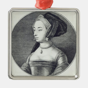 Ornement En Métal Anne Boleyn, gravé à l'eau-forte par Wenceslaus