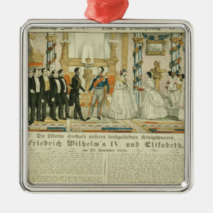 Ornement En Métal Anniversaire de Frederick William IV et sien