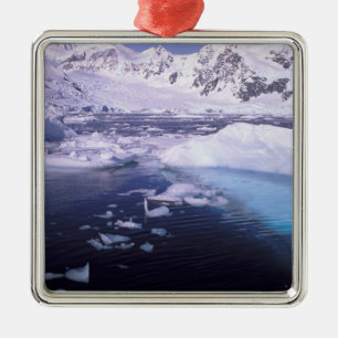 Ornement En Métal Antarctique. Expédition à travers les paysages de