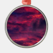 Ornement En Métal août rouge (Devant)