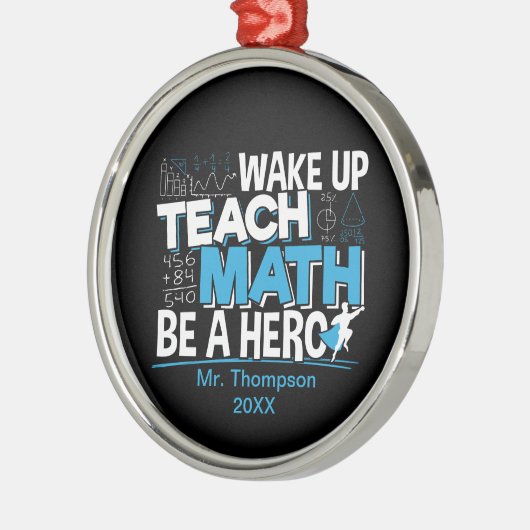 Ornement En Métal Appréciation de l'enseignant en mathématiques - En (Gauche)