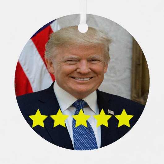 Ornement En Métal Approbation du président Donald Trump (Recto)