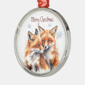 Ornement En Métal Aquarelle Cuddin Renard Renard Renards Renards Nat (Gauche)