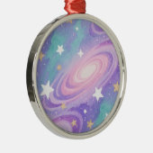 Ornement En Métal Aquarelle Nebula Swirls design Motif (Droite)