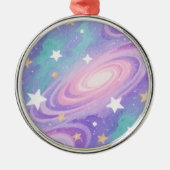 Ornement En Métal Aquarelle Nebula Swirls design Motif (Devant)