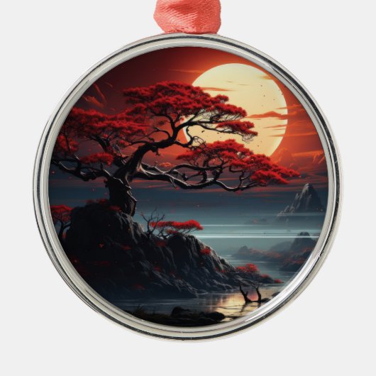 Ornement En Métal Arbre bonsaï (Devant)