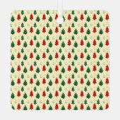 Ornement En Métal Arbre de Noël avec le dessus étoilé sans couture m (Verso)