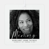 Ornement En Métal Arbre de Noël commémoratif moderne (Verso)