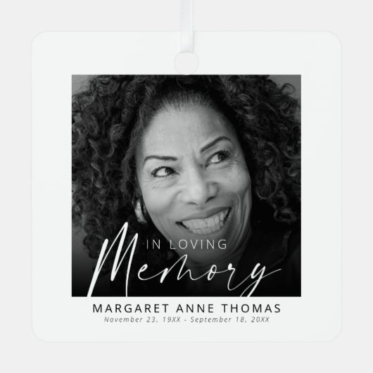 Ornement En Métal Arbre de Noël commémoratif moderne (Recto)